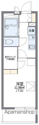レオパレス豊田壱番館[1K/20.81m2]の間取図