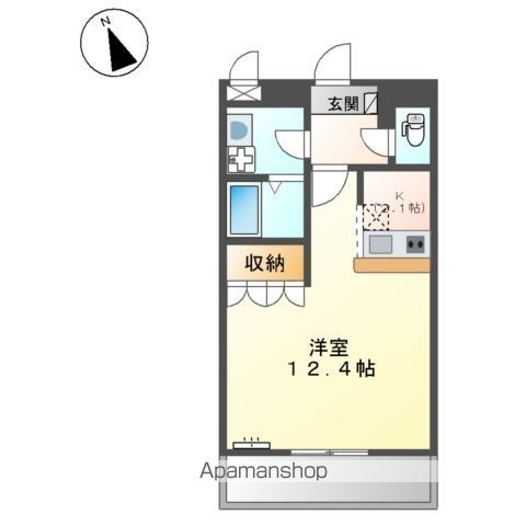 和歌山市園部のアパートの間取り