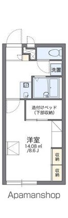 レオパレスソフィア　Ｂ[1K/23.18m2]の間取図