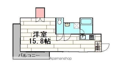 ピカデリーサーカス[1R/27.55m2]の間取図