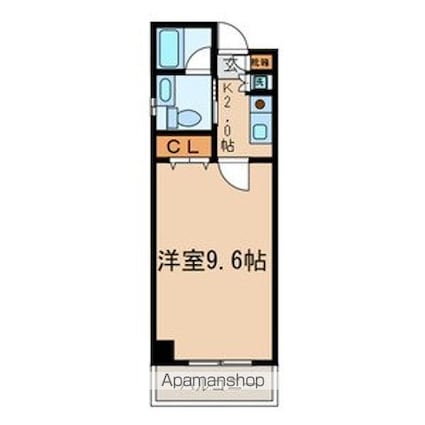 東京都文京区小石川５丁目[1K/25.9m2]の間取図