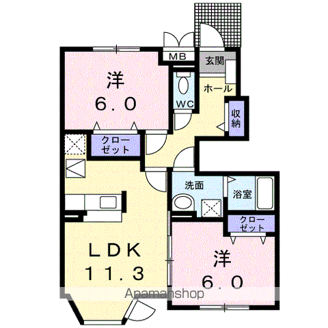 アルドーレ 五番館の間取り写真
