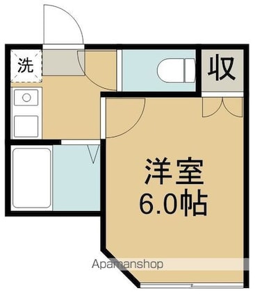 レオパレス三百人町[1K/20m2]の間取図