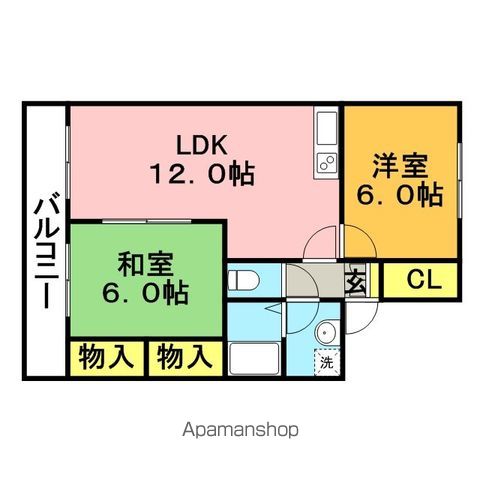 コンフォール松ヶ丘の間取り写真