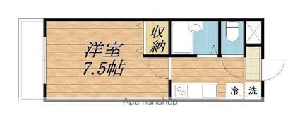セゾンマンション[1K/23.1m2]の間取図