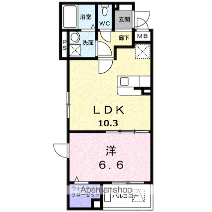 ＦＢ大泉学園町[1LDK/41.31m2]の間取図