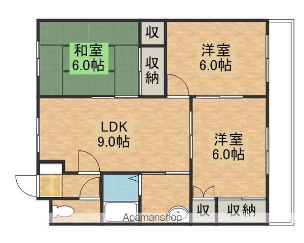 ハイツ谷中 A棟の間取り写真
