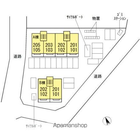 東一宮グリーンハイツⅡ　Ｂ棟 B101 ｜ 岡山県津山市東一宮14-4（賃貸アパート1LDK・1階・45.33㎡） その24