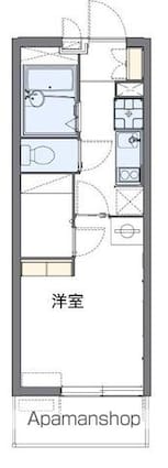 レオパレスユニティ[1K/19.87m2]の間取図