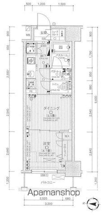 日神デュオステージ両国[1DK/30.27m2]の間取図