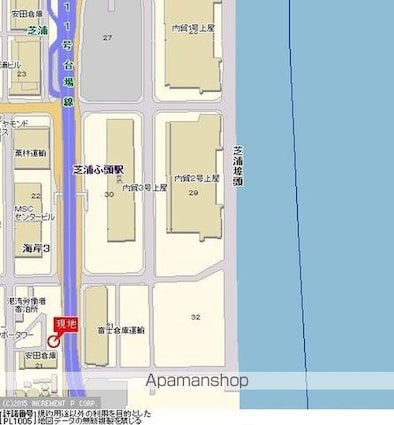 エスコート芝浦ＥＡＳＴ[1K/24.77m2]の配置図