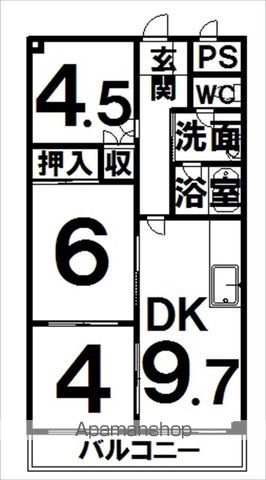 シャルム帯広の間取り写真