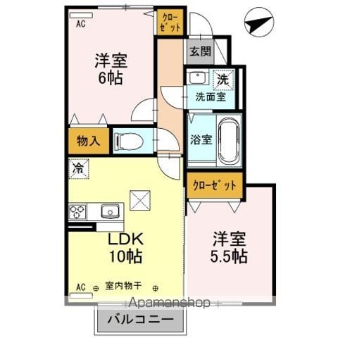 プレシャス藤岡 Bの間取り写真