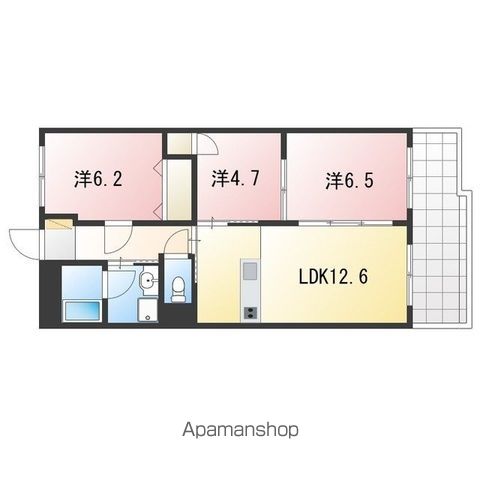 グランドゥール稲川の間取り写真