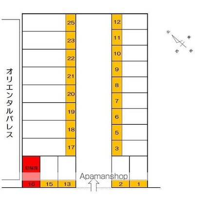 和歌山県和歌山市新中通２丁目[1K/33.89m2]の配置図