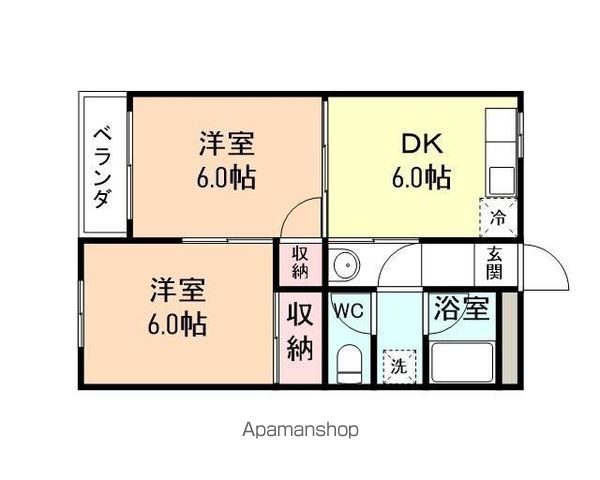 コーポ都の間取り写真