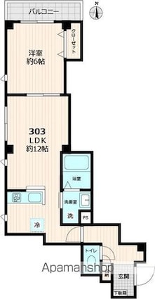 仮称）グレース[1LDK/42.77m2]の間取図