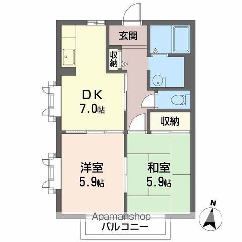 ビューハイツウェルの間取り写真