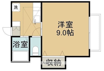 ヨシノ砂山Ⅱ[1K/26.91m2]の間取図