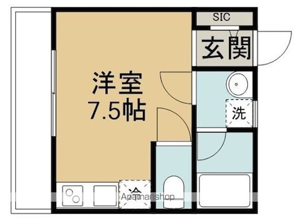 ＨＯＬＯＭＵＡ[1R/19.7m2]の間取図