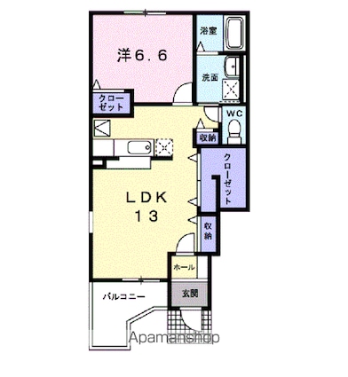 ＮゲートⅤ[1LDK/49.49m2]の間取図