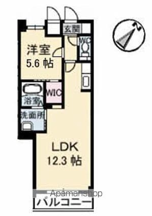 ＴＡＫＡＳＵ　Ｈｉｌｌｓ（高須ヒルズ）[1LDK/47.29m2]の間取図