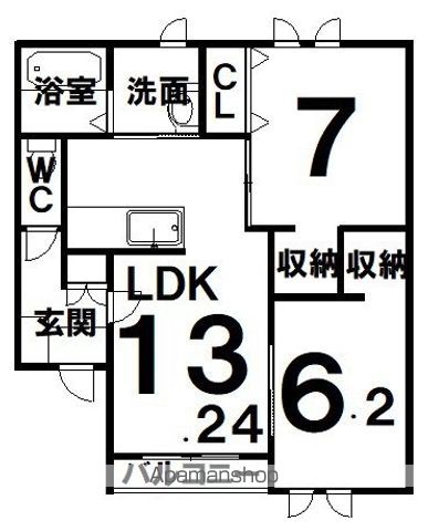 トレイブルックY館の間取り写真