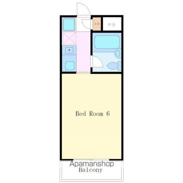 東京都世田谷区若林５丁目[1R/17.08m2]の間取図