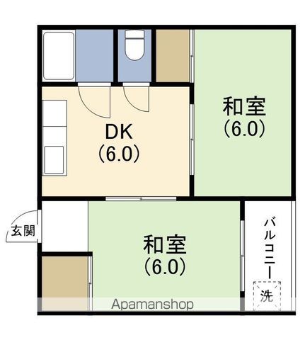 メゾンロータリーの間取り写真