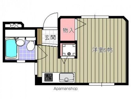 マルサンビル[1R/19.08m2]の間取図