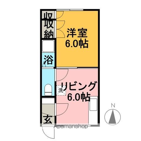 滝川市 2階建 築37年の間取り写真