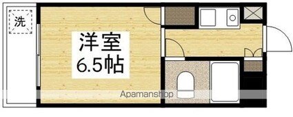 広島県広島市佐伯区三筋２丁目[1R/13.72m2]の間取図