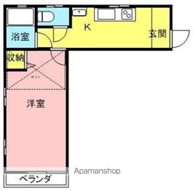 ラ・グラース本町[1K/28.35m2]の間取図