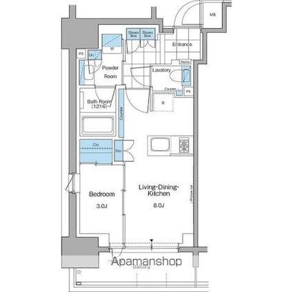 ルフォンプログレ本郷三丁目[1LDK/31.12m2]の間取図