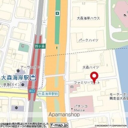 スカイコート大森第５[1K/21.28m2]の配置図
