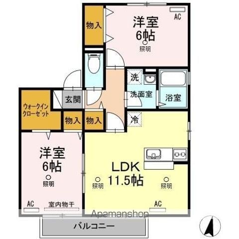ミーテ・レーテ 中島の間取り写真
