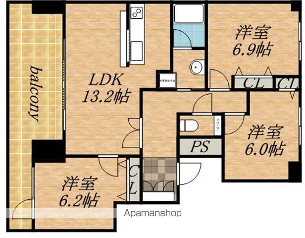 ダイアパレス円山北町の間取り写真