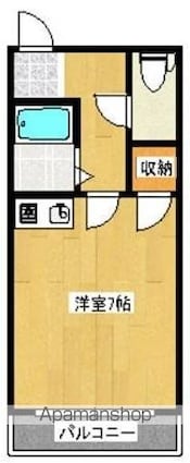 ＹＵＴＡ　ＢＵＩＬＤ２[1R/19.8m2]の間取図