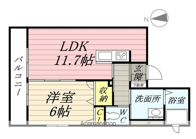 ベレオ西川の間取り写真