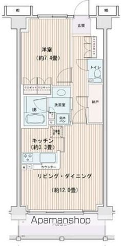 エスティメゾン豊洲レジデンスEの間取り写真