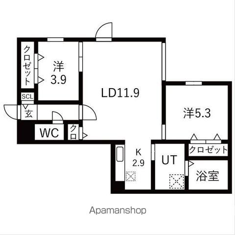 YORI N22の間取り写真