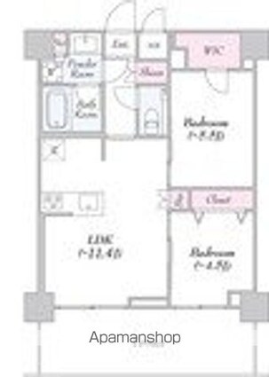 ＵＲＢＡＮＬＩＮＫ護国寺[2LDK/51.2m2]の間取図