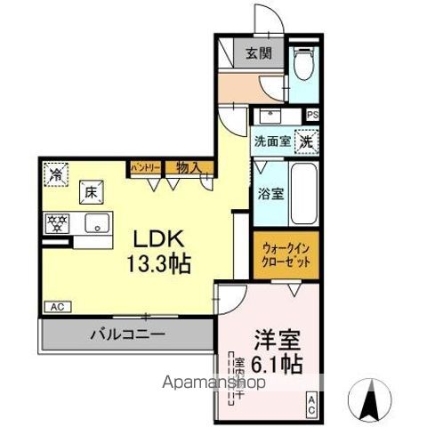 DーHILLS天王の間取り写真
