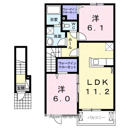 グレイス[2LDK/57.64m2]の間取図