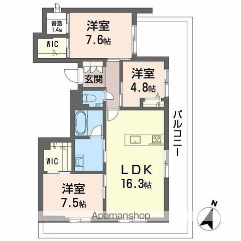 プレミアス大濠西の間取り写真