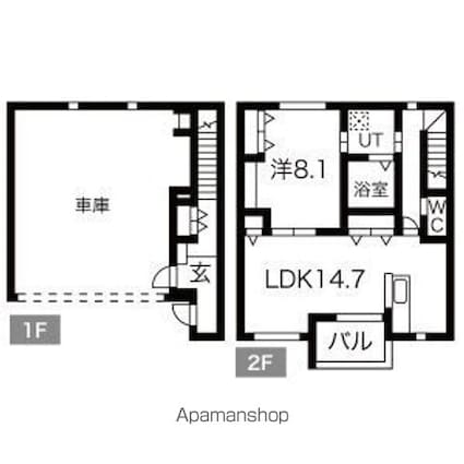 Ｐａｃｉｆｉｃａ　ＳｈｏｎａｎＡ棟[1LDK/105.45m2]の間取図