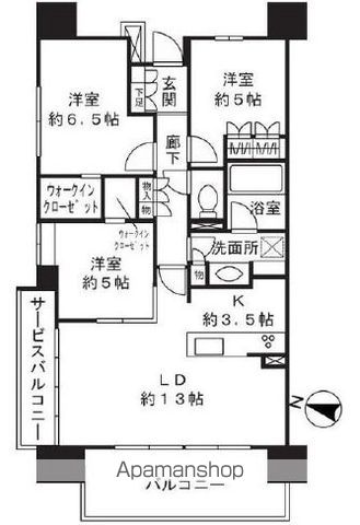 クリオレジダンス横浜新杉田の間取り写真