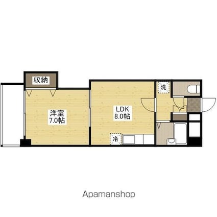 ＲＹＯＫＯビル[1LDK/33.56m2]の間取図
