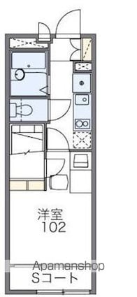 レオパレスリバーポイント小岩Ⅱ[1K/22.35m2]の間取図