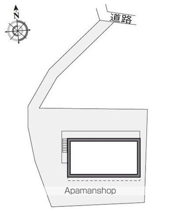 レオパレスグランデⅥ[1K/19.87m2]の配置図